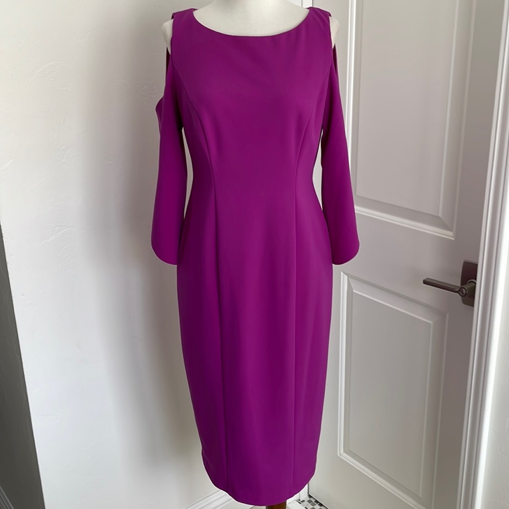 EUC Donna Morgan cutout sleeve dress